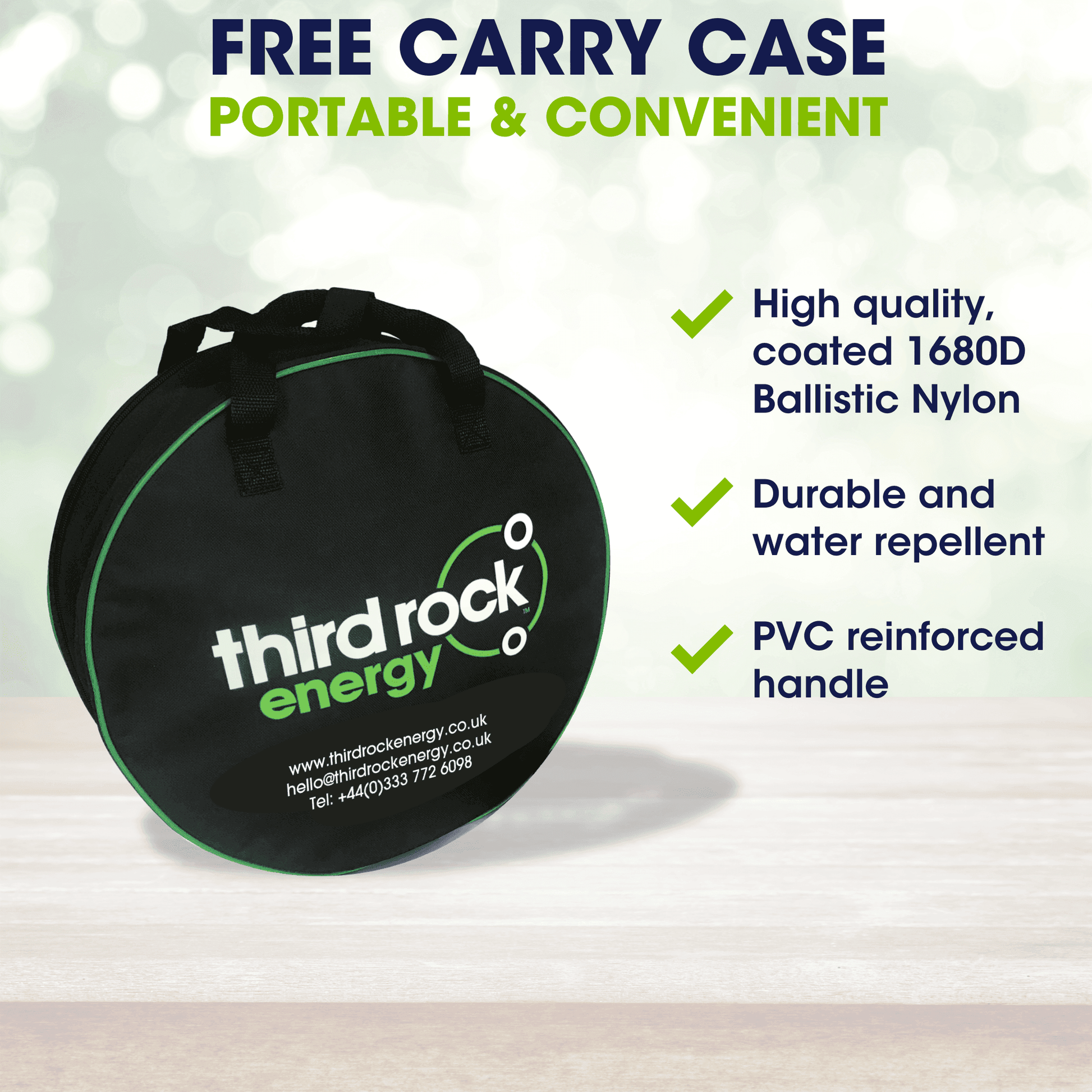 EV charging cable storage bag