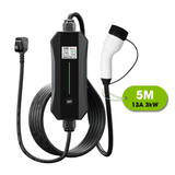 Type 2 to UK 3 Pin Plug | EV Portable Charger with 8 hour Time Delay | 6A to 13A Variable | 3kW | 5 Metre - Third Rock Energy