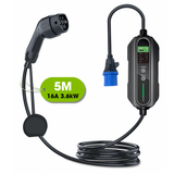 Type 2 to Commando Plug | EV Portable Charger | 6A to 16A Variable | 3.6kW | 5 Metre - Third Rock Energy
