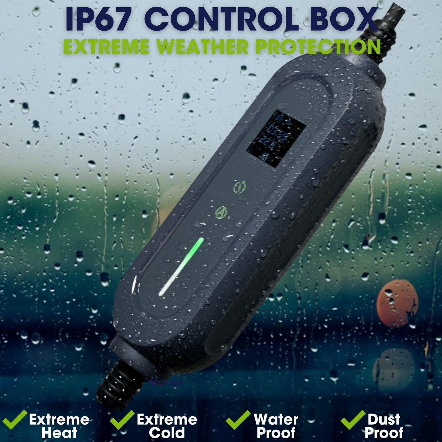 Type 2 portable chargers IP66 Waterproofing 15m