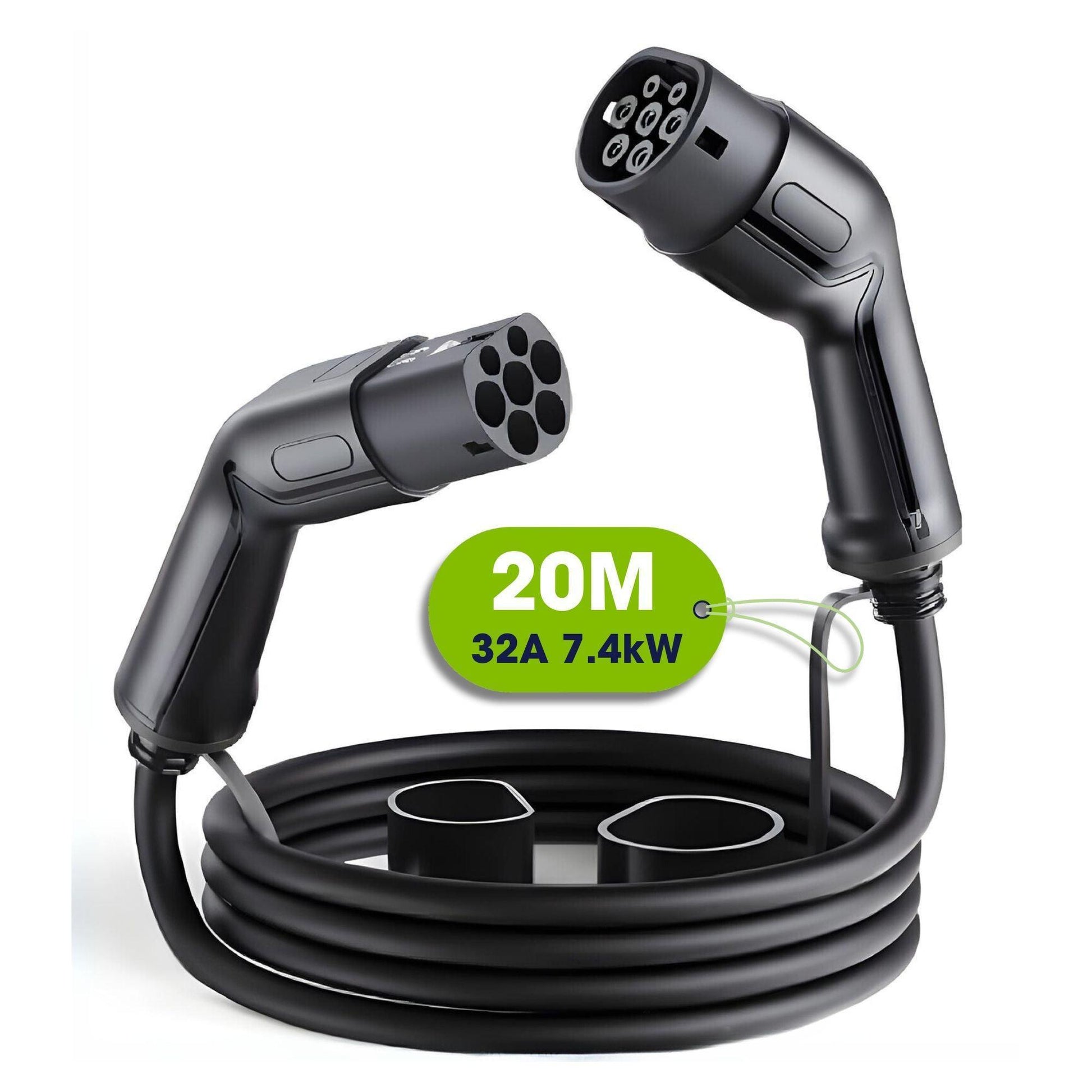 Ex Demo - Type 2 to Type 2 EV Charging Cable - Single Phase, 32A, 7.4kW, 20 Metre - Third Rock Energy