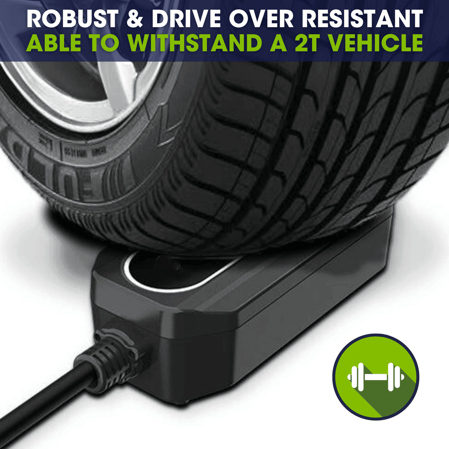 Type 2, 3 Phase Portable EV Charger to 5 pin Plug, 400V, 32A Variable, 22kW, 5 Metre - Third Rock Energy