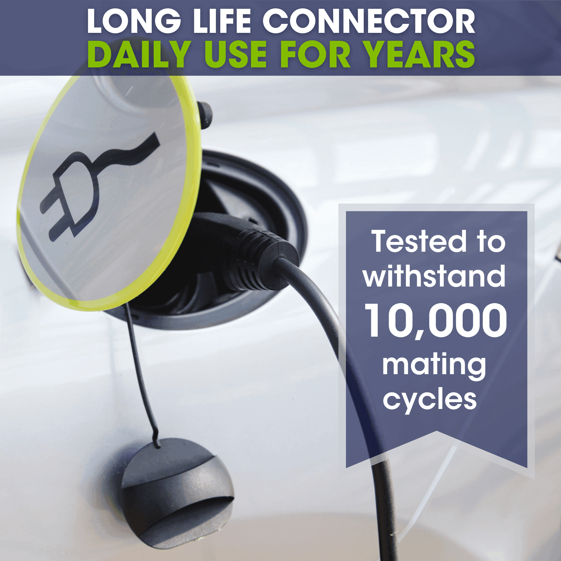 Type 2, 3 Phase Portable EV Charger to 5 pin Plug, 400V, 32A Variable, 22kW, 5 Metre - Third Rock Energy