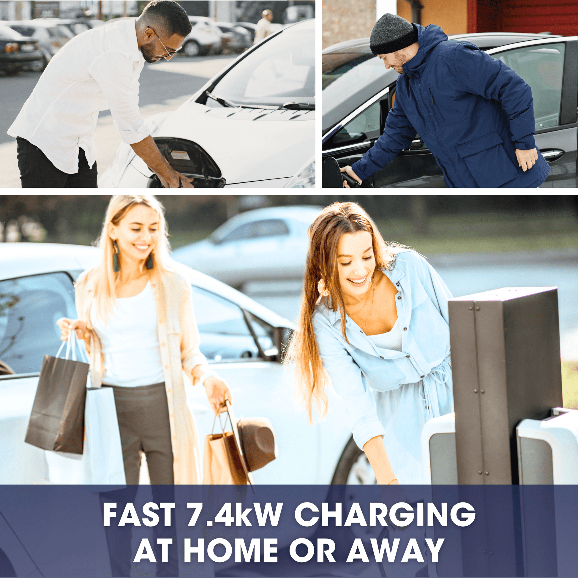 Type 2 to Type 2 EV Charging Cable | Single Phase | 32A | 7.4kW | 5 Metre | Black - Third Rock Energy