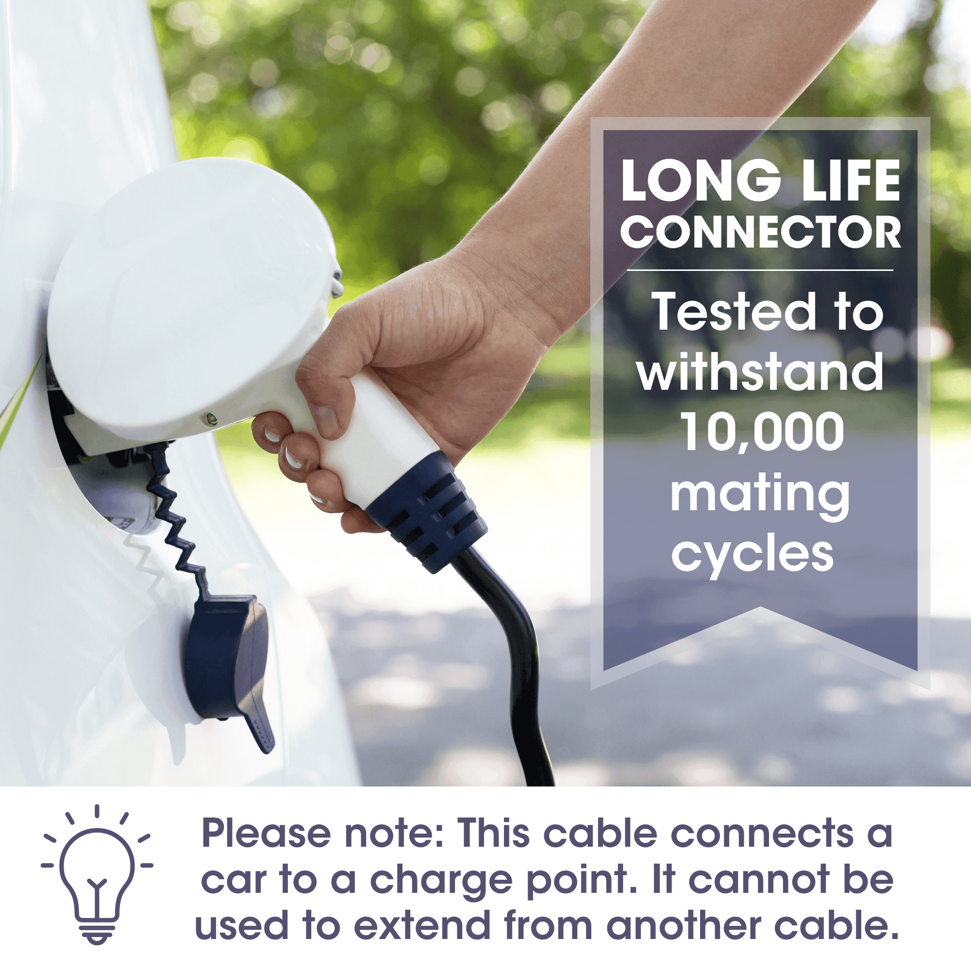 Type 1 to Type 2 EV Charging Cable | Single Phase | 32A | 7.4kW | 5 Metre - Third Rock Energy