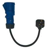 Type 2 - 16A Portable EV charger 10 Metre with 3 Pin adapter and Wall Bracket & Carry Bag