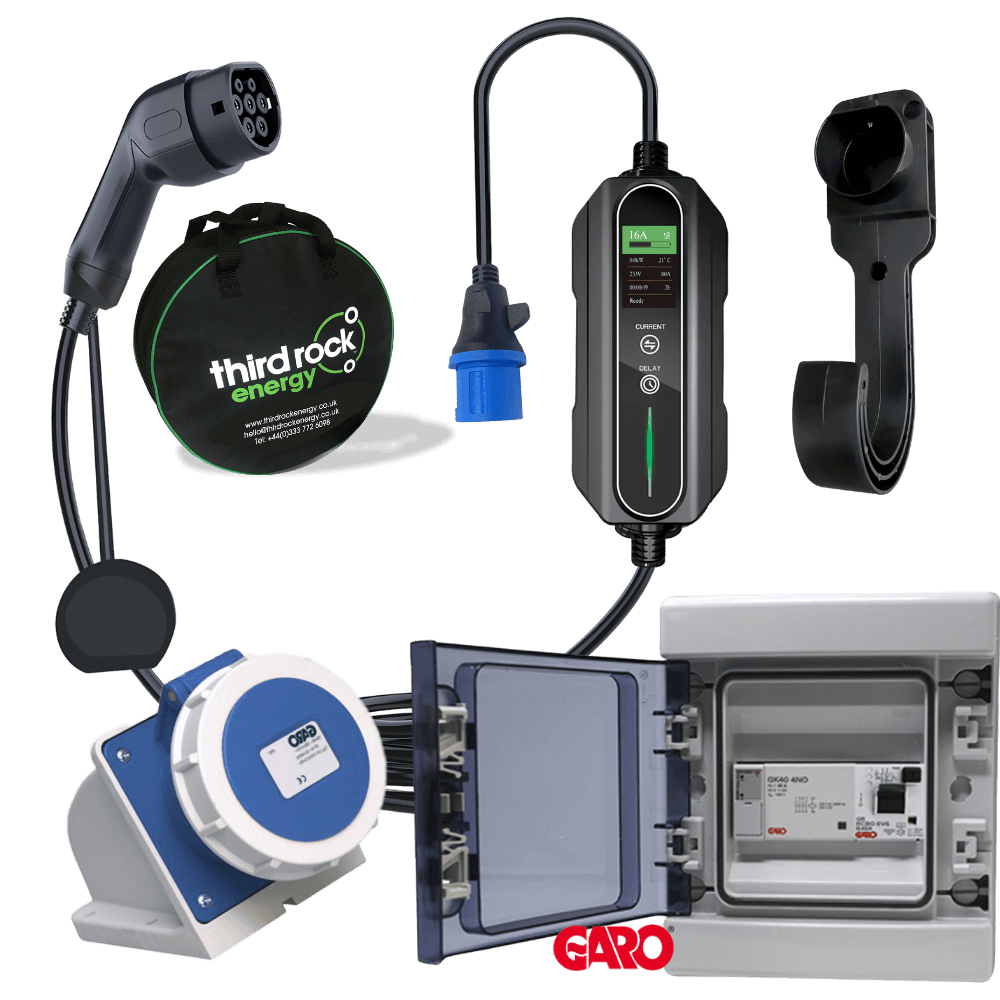 32A_single_phase_EV_charger_Bundle_with_32A socket_and_GARO_PEN_fault_protection unit