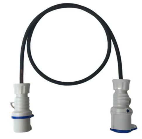 32A 230v heavy duty extension lead, IP44 rated, 5 metre length for electric vehicle charging by Third Rock Energy.