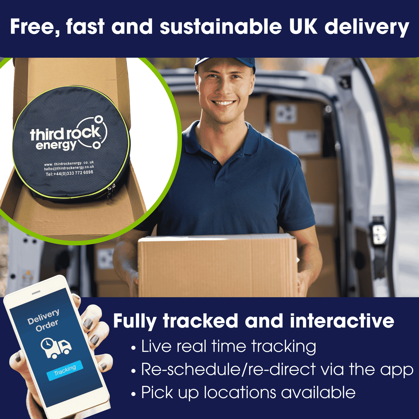 Free, Fast and sustainable delivery for EV charging cables