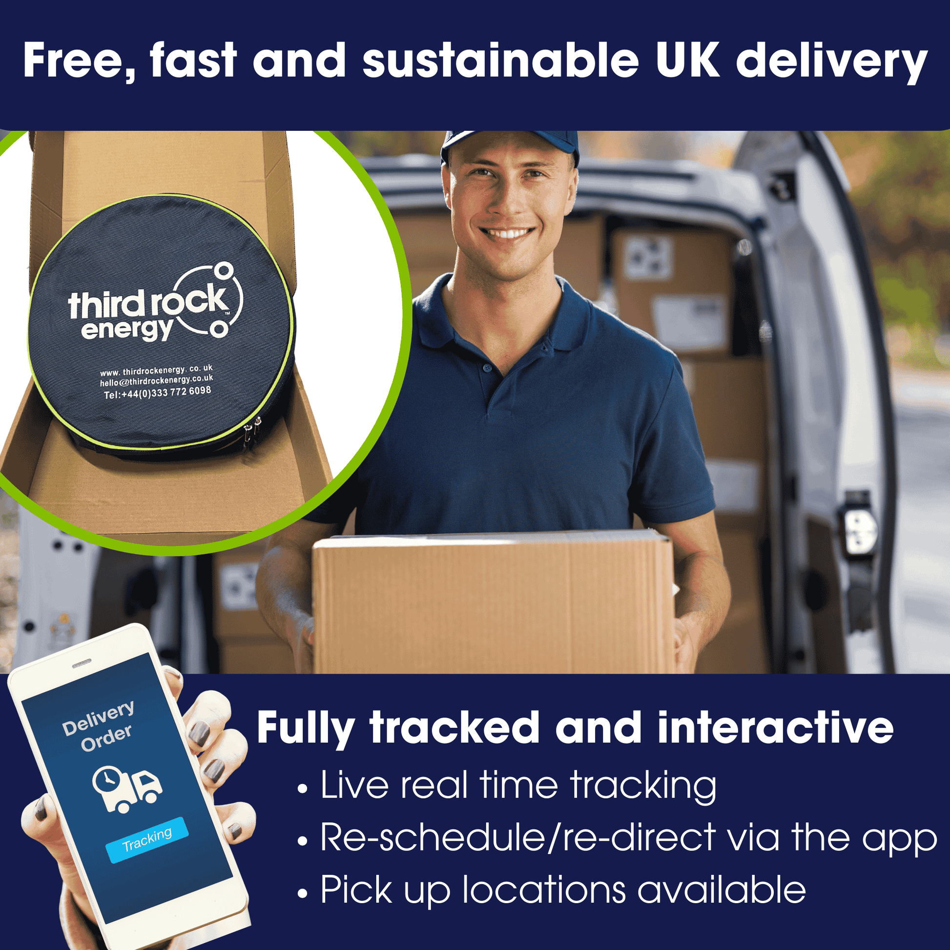 Free, Fast and sustainable delivery for EV charging cables