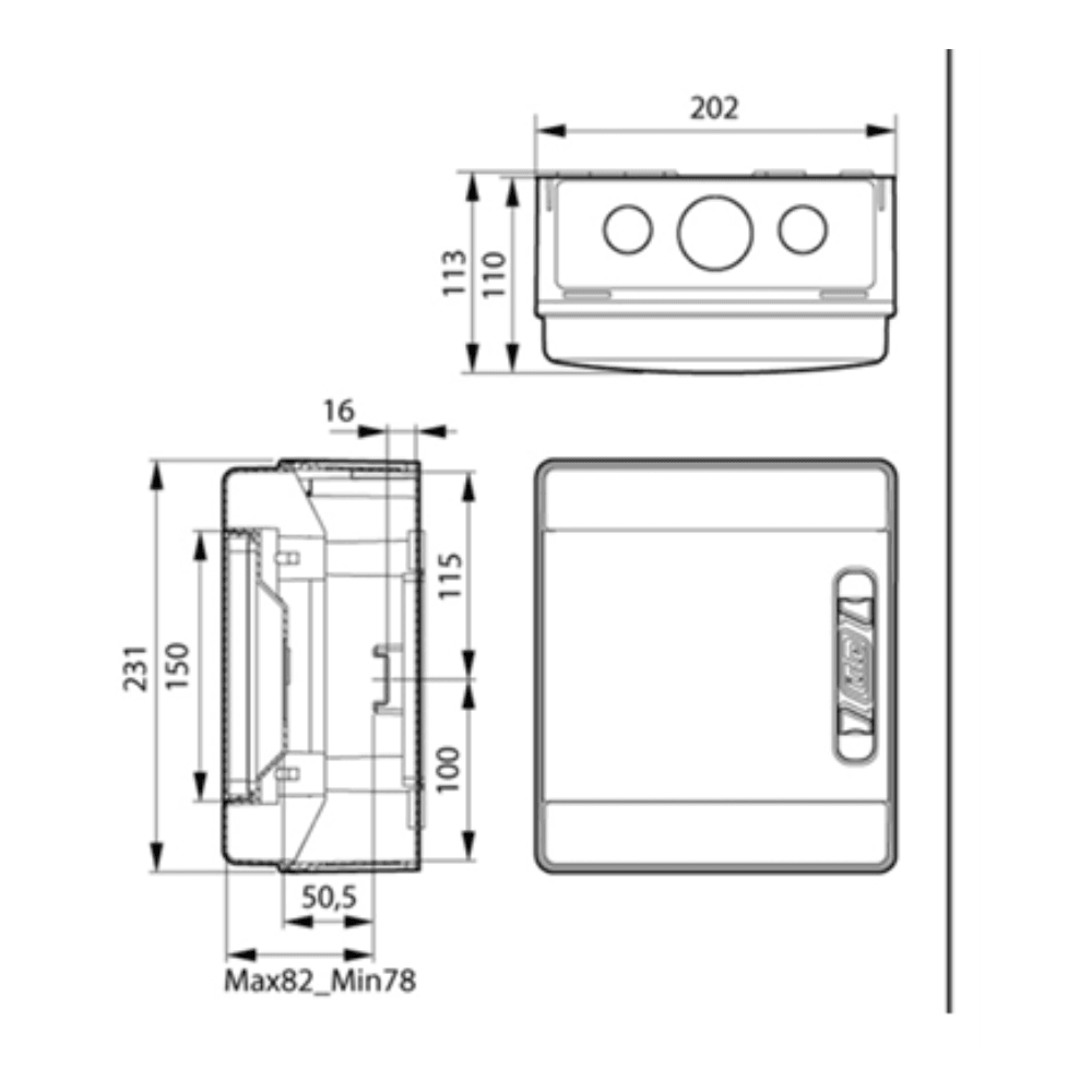 Garo GC6EV40PME IP65 Consumer Unit Type A RCBO with PME for Single Phase EV Chargers