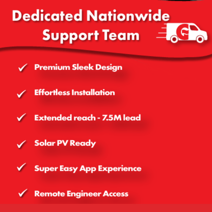 Garo GEV 7.4L Home EV Charging Unit 7.4kW Tethered 7.5m Cable - Third Rock Energy