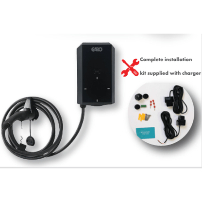 Garo GEV 7.4L Home EV Charging Unit 7.4kW Tethered 7.5m Cable - Third Rock Energy