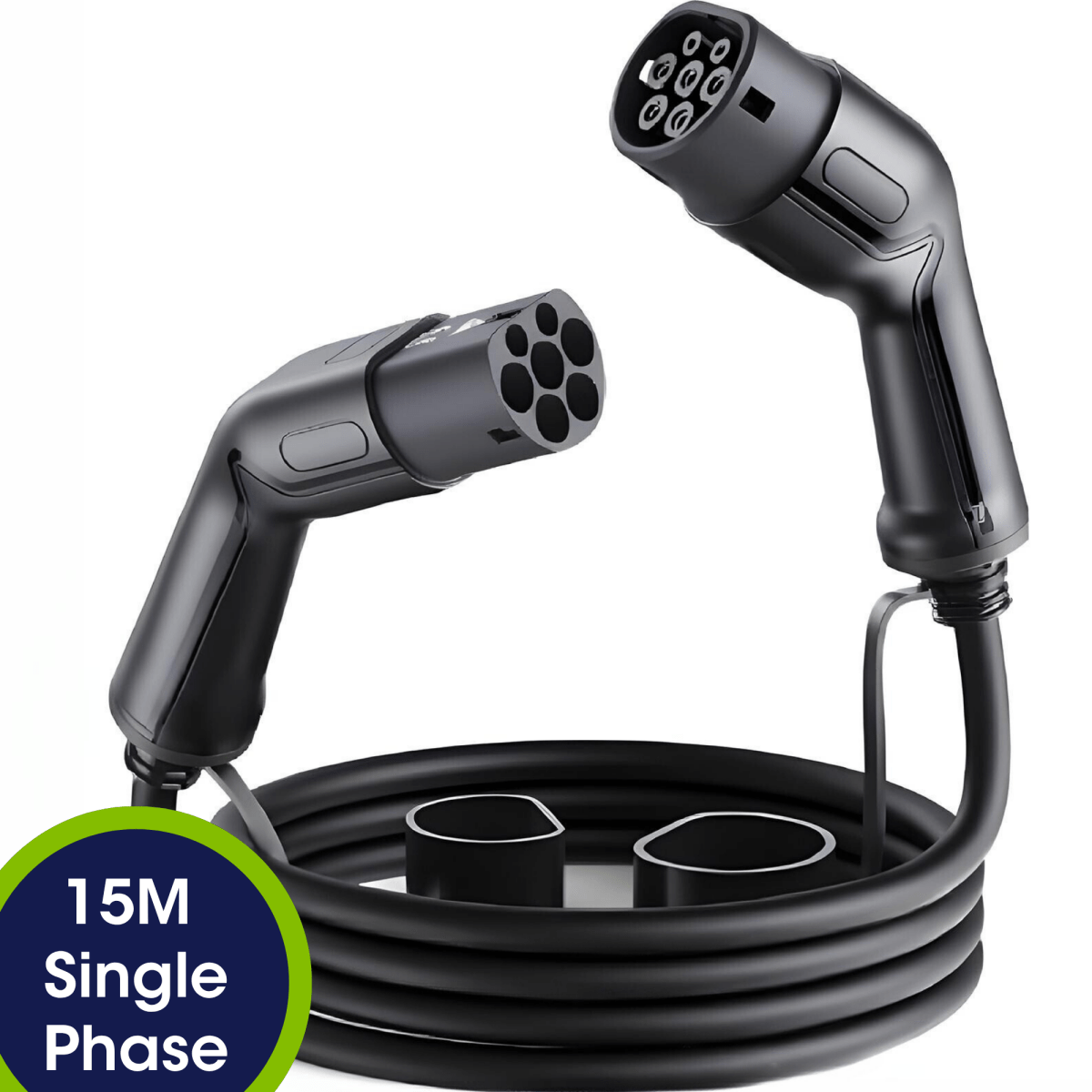 Type 2 to Type 2 EV Charging Cable - Single Phase, 32A, 7.4kW, 15 Metre - Third Rock Energy